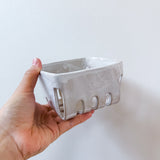 White Square Berry Bowl
