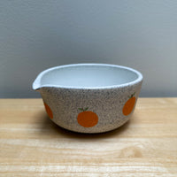 Speckled Orange Matcha Bowl