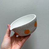 Speckled Orange Matcha Bowl