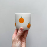 Orange Porcelain Cup