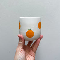 Orange Porcelain Cup