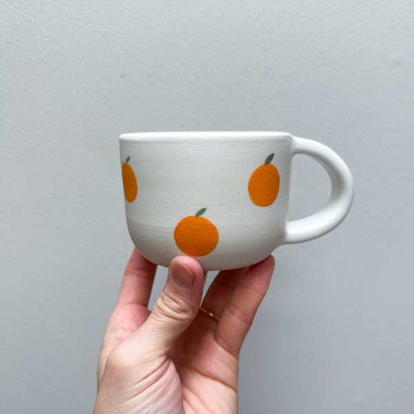 Orange Porcelain Mug