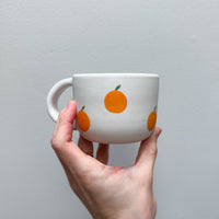 Orange Porcelain Mug