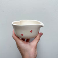 Red Hearts Heart Matcha Bowl