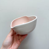 Pink & White Heart Matcha Bowl