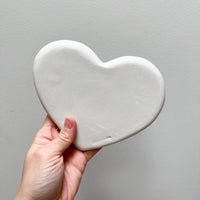 Porcelain Heart Egg Plate/Spoon Rest