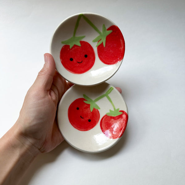 Small Porcelain Tomato Dish