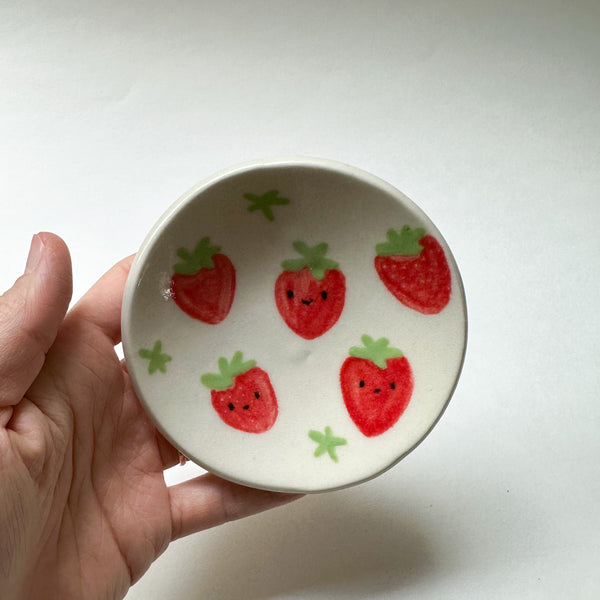 Small Porcelain Strawberry Dish