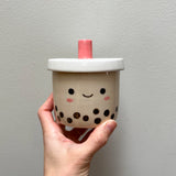 Boba Tea Lidded Jar