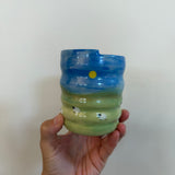 Sheep Watercolor Landscape To Go Cup