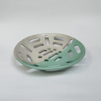 Large Mint & White Fruit Bowl