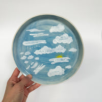 8" Cloud Nerd Plate