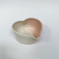 Pink & White Heart Matcha Bowl