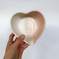 Pink & White Heart Matcha Bowl