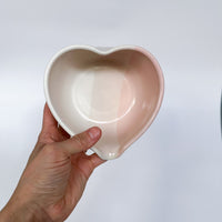 Pink & White Heart Matcha Bowl