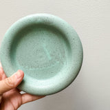5" Matte Mint Speckled Donut Plate