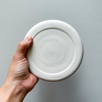 6" Purple & White Donut Plate