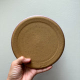 7" Matte Purple Speckled Donut Plate