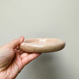 5" Pale Pink Speckled Donut Plate