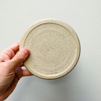 5" Pale Pink Speckled Donut Plate