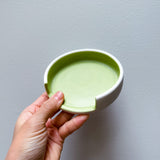 Matte Green Porcelain Spoon Rest