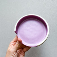 Matte Purple Porcelain Spoon Rest
