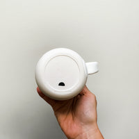 b&w Porcelain Half Moon Mug (13 oz)