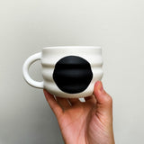 b&w Porcelain Moon Mug (12 oz)