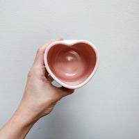 Pink Porcelain Heart Cup (9 oz)