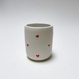 Red Hearts Porcelain Cup (10 oz)