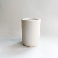 4.5" Vanilla Bean Speckled Vase (or tall tumbler!)