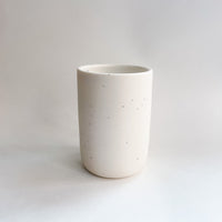 4.5" Vanilla Bean Speckled Vase (or tall tumbler!)