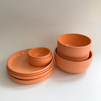 Orange Porcelain Dinnerware Set